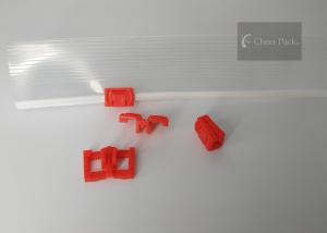 China Custom Plastic Zip Lock Zipper Slider Durable For Stand Up Zipper Bag on sale
