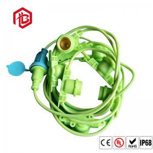  Green Nylon PVC E26 E27 Lamp Stand Fittings With Customized Cable Plug Manufactures