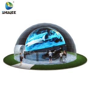  Curved Screen 360 Dome Movie Theater With 4DM Electric Motion Seats For Museum / Theme Park Manufactures
