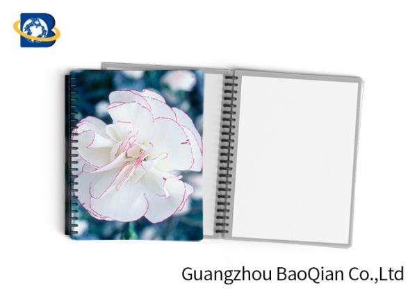 0.6mm PET Material Personalized Spiral Notebooks 3D Lenticular Stationery