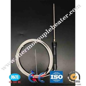 China Portable PT100 RTD Temperature Sensor With Pointed End on sale