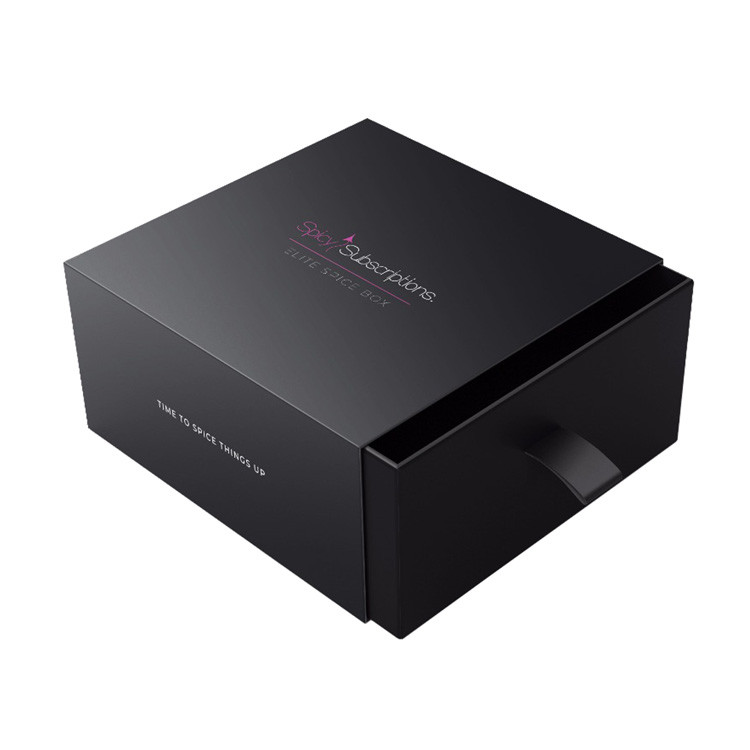 Custom Printed Drawer Slide Jewelry Box Elegant Gift Box Packaging