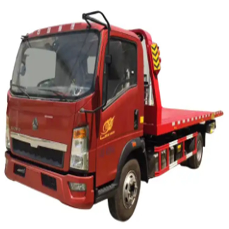 China Light Duty JAC SINOTRUK 4x2 5ton Road Emergency Recovery Wrecker Truck Left Steering  Small Platform Truck For Africa on sale
