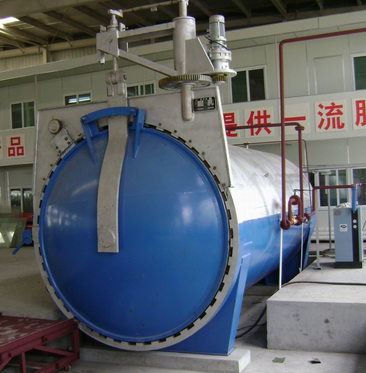  Automatic Glass Industrial Autoclave With Hydraulic Pressure Opening Door Manufactures