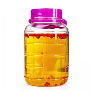 China Drinking Beverage Dispenser 1 Gallon Airtight Glass Jar on sale