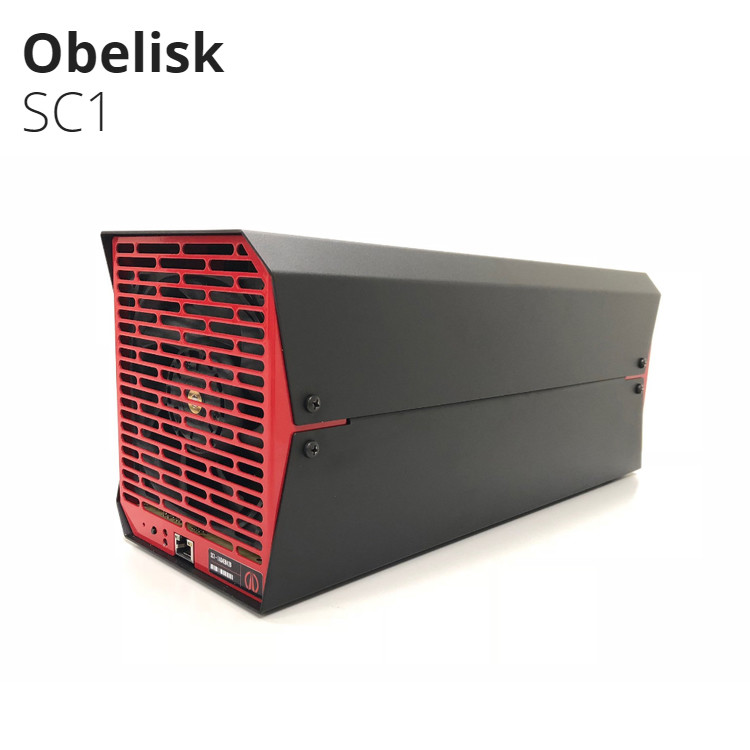  Highest Profable Obelisk SC1 Asic Bitcoin Miner With Blake2B-Sia Algorithms 550Gh/s 500W Manufactures