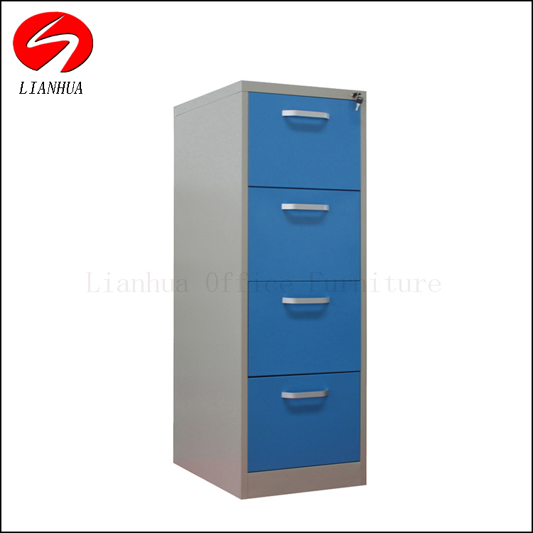 China Fashional No Screw Knock-down Design lockable Steel 4 Drawer File cabinet for sale on sale