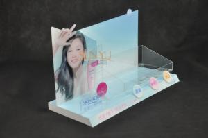  300Pcs Acrylic Makeup Display Stand Tabletop Cosmetic Organizer Advertisement Spurts Draws Printing  Manufactures