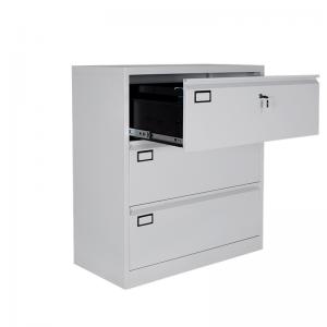 China Steel Three Drawer File Cabinet Storage Steel Fling Cupboard on sale
