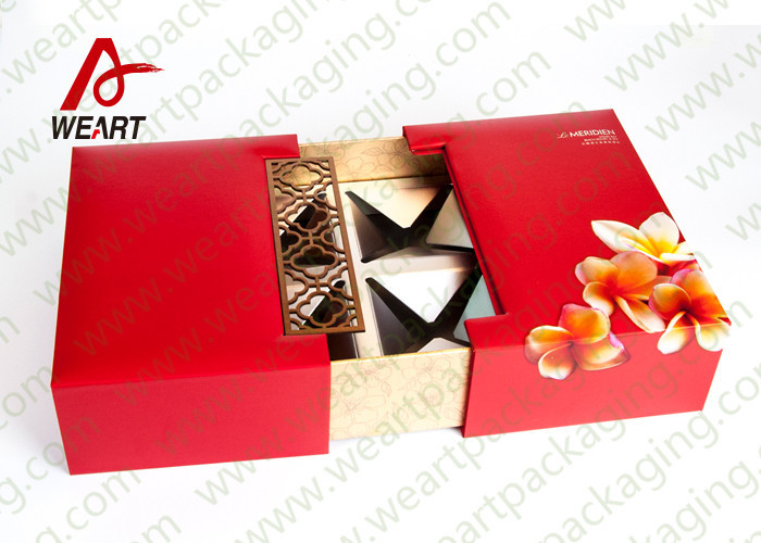 China Two Sides Open Small Cardboard Boxes With Lids For Gifts UV Coatng Finish on sale