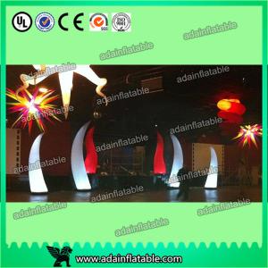  Colorful Changing Inflatable Advertising , LED Inflatable Light Tower 3mH Party Event Cone Manufactures