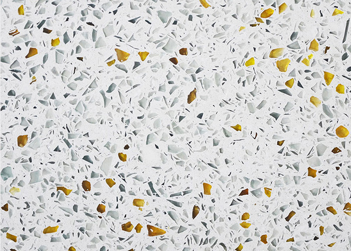 Buy cheap 20mm Polished​ Terrazzo Floor Tile With Black Dots from wholesalers