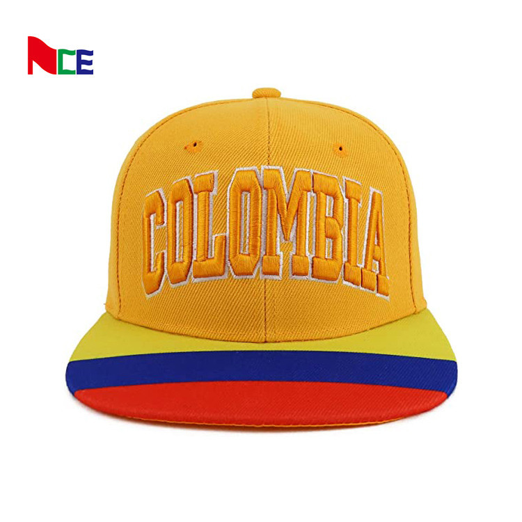  Custom Flat Brim Snapback Hats With 3D Embroidery Logos Hip Hop Snap Back Caps Manufactures