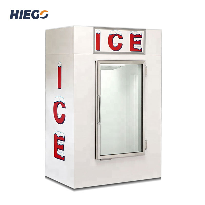 China Cold Wall System Outdoor Ice Merchandiser Ice Storage Bin R404a on sale