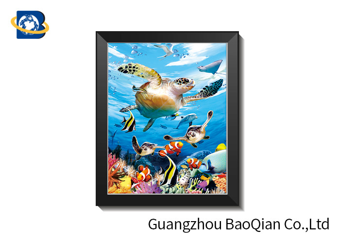  0.6mm PET + Pearl Film 3D Lenticular Pictures With PVC Frame Manufactures