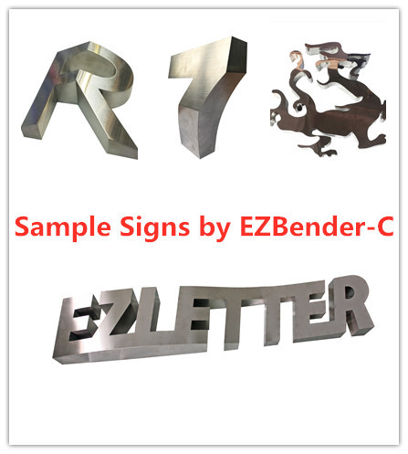  EZCNC Channel Letter Bending Machine/CNC Sheet Metal Machine auto feeding/slotting/cutting/bending of SS,GS,Aluminum Manufactures