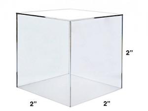  Sculpture Storage Clear Acrylic Cube Display Box Manufactures