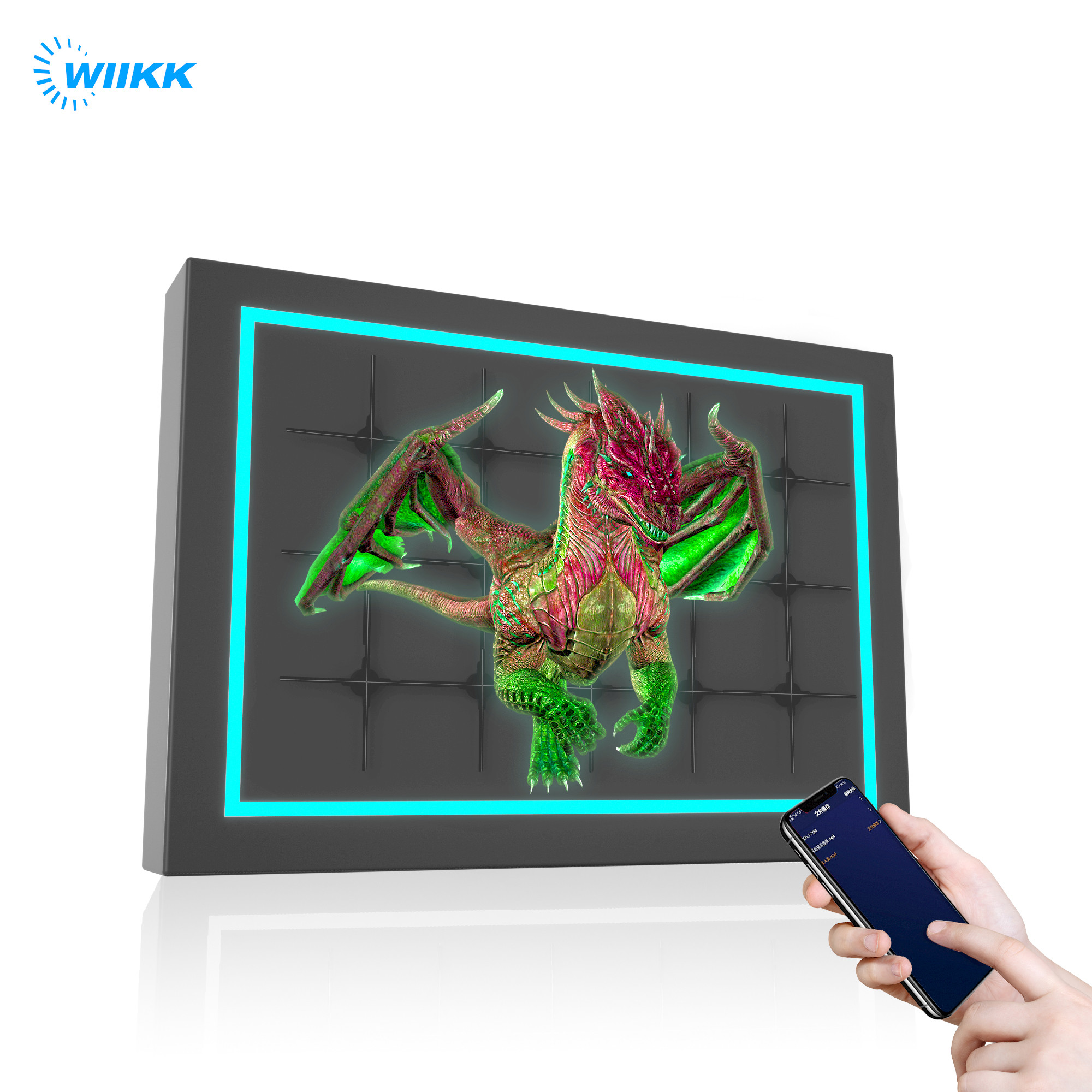  65cm 3D Hologram Fan Display Wall Mounted Screen Synchronization Manufactures