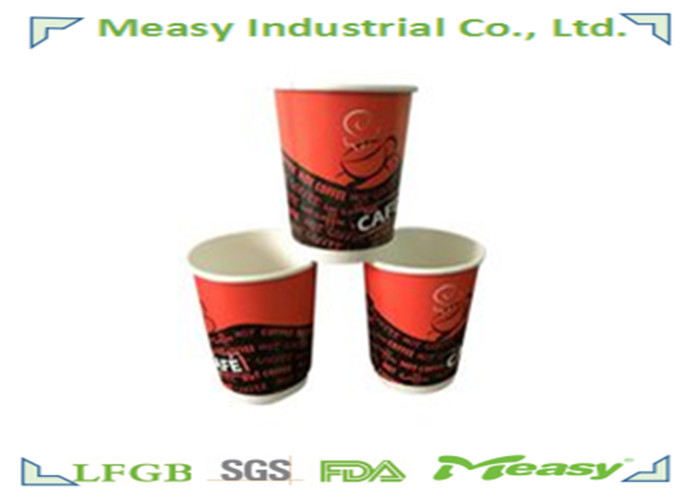 China Double Wall Paper Cups Heat Insulated , Disposable Paper Coffee Cups on sale