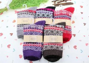 China Christmas gift high warmth knitted AZO-free cozy breathable wool dress socks for women on sale