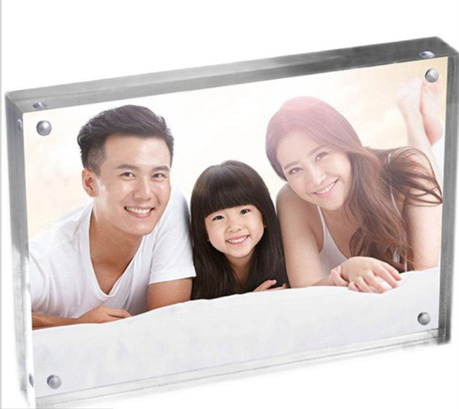  A4 Perspex Frame Transparent Acrylic Block Photo Frame Manufactures