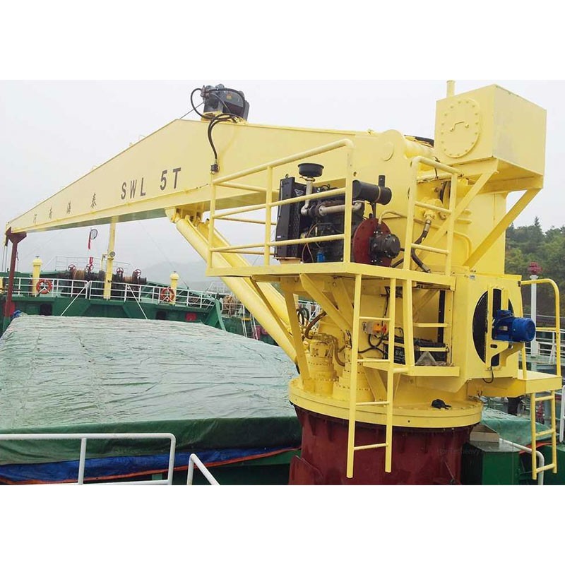 China Custom Telescopic Boom Marine Hydraulic Crane For Shipyard on sale