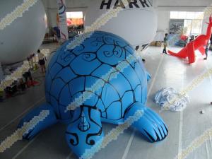  Digital Printing Blue Custom Shaped Balloons with Tortoise Shape made by 0.18mm PVC for Events SHA-16 Manufactures