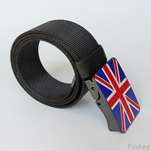 China Fully Adjustable Nylon Waist Belt Strap Plastic Buckle POM With Logo Print on sale