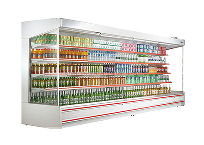 China R22 Multideck Open Chiller Fruit Vegetable Open Display Cooler For Drink on sale