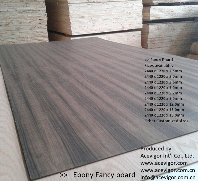  Ebony Fancy Plywood 1220 x 2440mm Manufactures