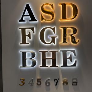  Letter And Numbers Backlit Illuminated Signs For Businesses CE RoHS Manufactures