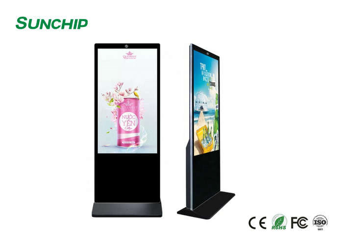 55 Inch Ultra Thin LCD Digital Signage Display Free Standing Industrial Grade Design Manufactures