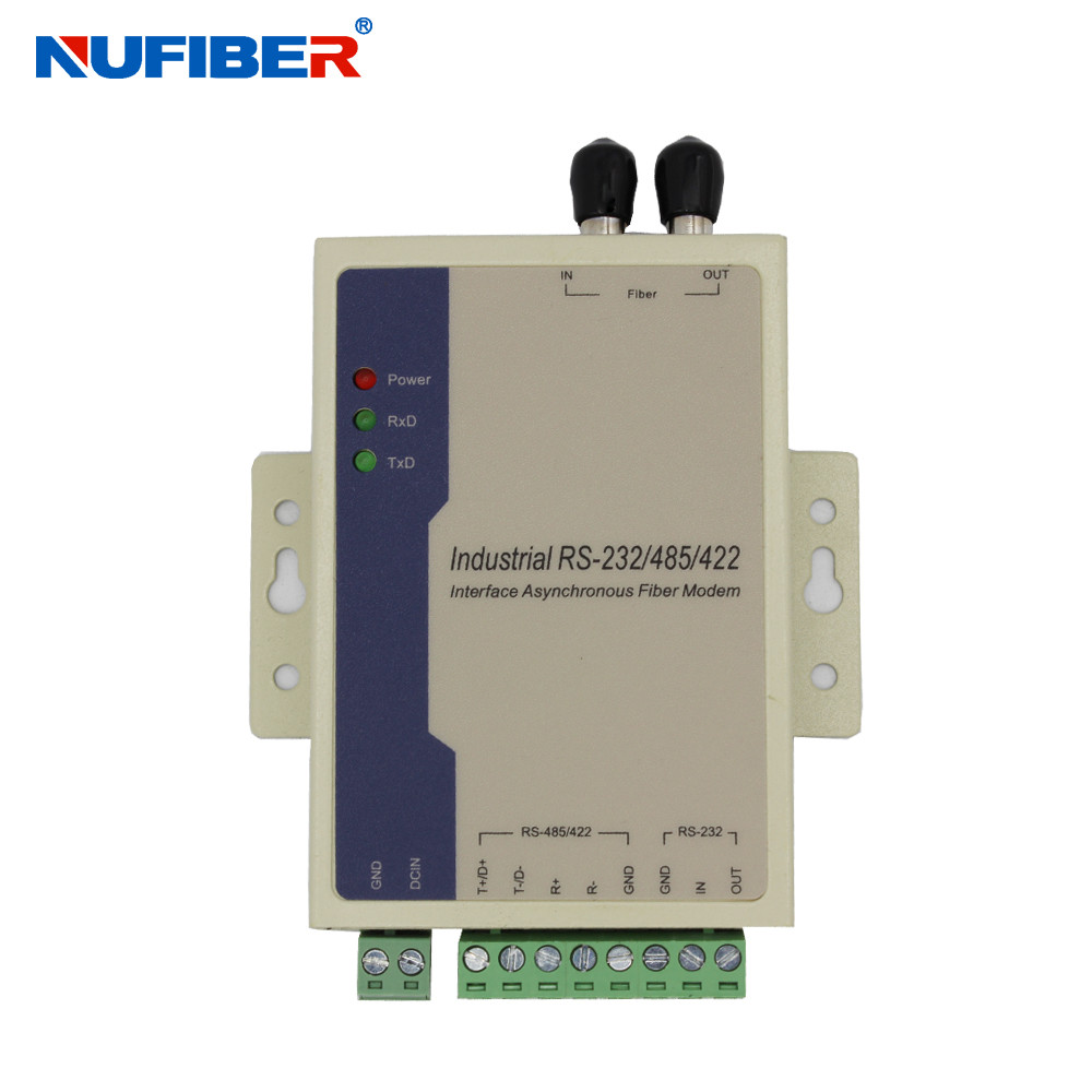  CCTV RS485 / RS422 / RS232 To Fiber Media Converter MM 2km With ST Connector Manufactures