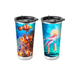  Food Grade 3D Lenticular Printing Service Plastic Kids Drinking Cup Manufactures