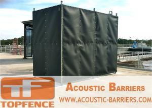  Temporary Sound Barriers Fence Covered with Noise Blanket Manufactures