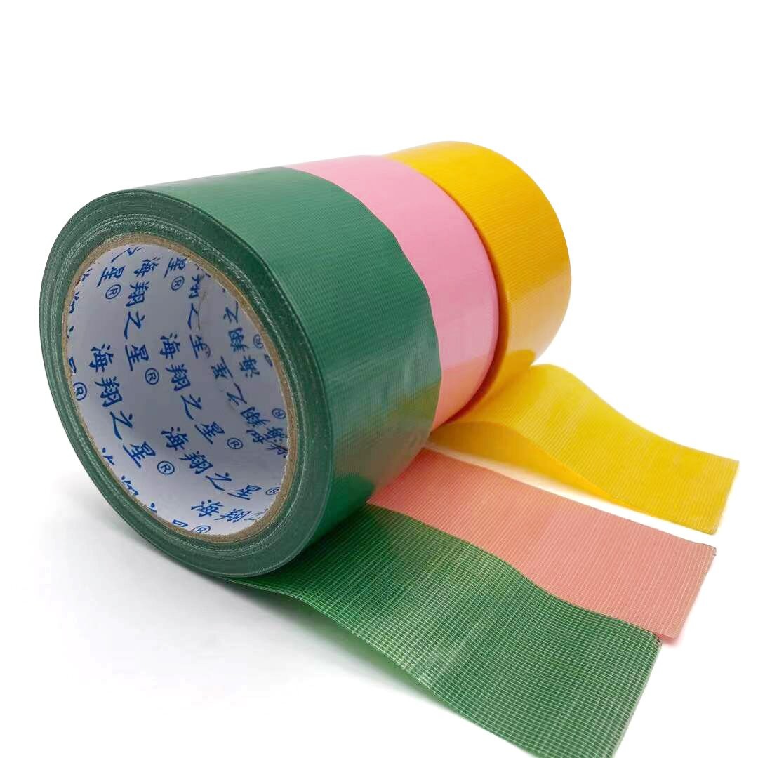 China Silver Color Hot Melt Duck Duct Tape For Plastic Mulch Edge Banding on sale