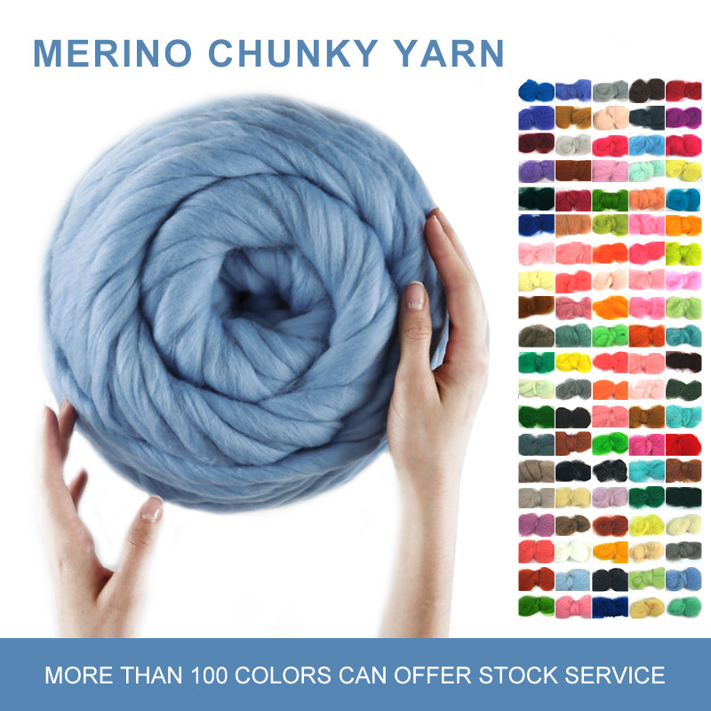 China Chunky Jumbo Hand Arm Knit Yarn Thick Acrylic Wool Merino Yarn For Knitting on sale