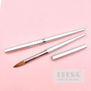  High Quality Silver Ring Metal Handle Kolinsky Sable Hair Nail Acrylic Brush Size 12 Manufactures