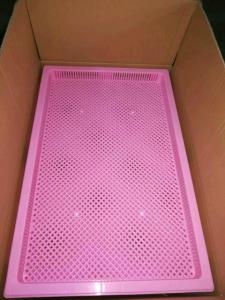 China Lightweight Food Grade Stackable Plastic Trays / Cooling Tray 762*495*55mm on sale
