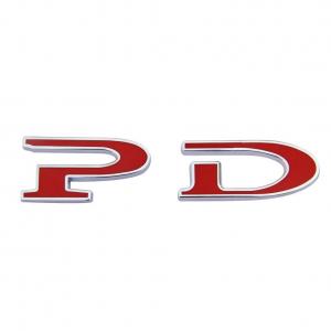  Topfit Customized Metal PD Sticker Badges for Tesla Model S-Includes P and D Manufactures