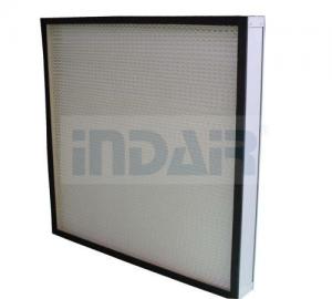  Mini Pleated Clean Room HEPA Filters , PTFE HEPA Filter 0.3 Micron With CE UL FM Manufactures