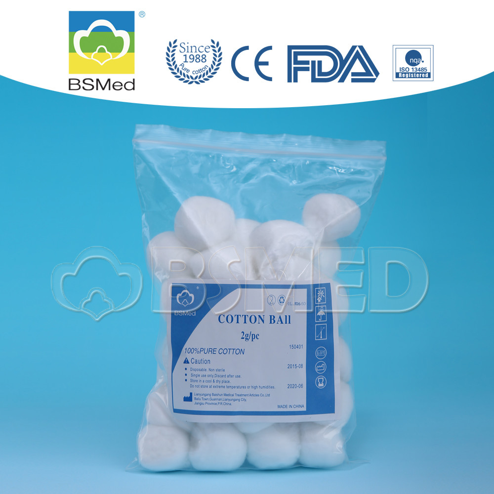  Pliable Soft Baby Cotton Wool Balls Non - Irritating For Medical Personal Care Manufactures