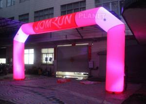  Custom Advertising LED Inflatable Start Finish Arch For Event Manufactures