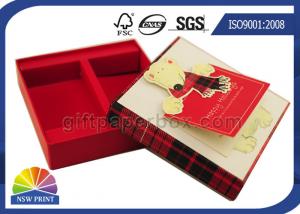 China Greeting Gift Cards Decorated Custom Paper Gift Box Packaging Rigid For Christmas on sale
