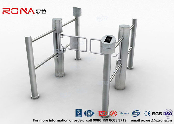  Double Core Biometric Pedestrian Security Gates Stainless Steel With Access Control Manufactures