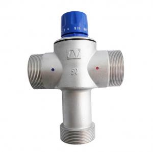 China 3 Way Thermostatic Mixing Valve Thermostatic Mixing Valve Faucet Water Temperature Control DN50 DN80 on sale