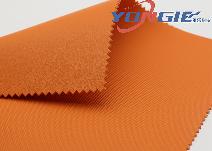 China Long Lasting Orange  100% Vegan Car Leather Fabric  Tearproof 0.5mm For Pillow Covers on sale
