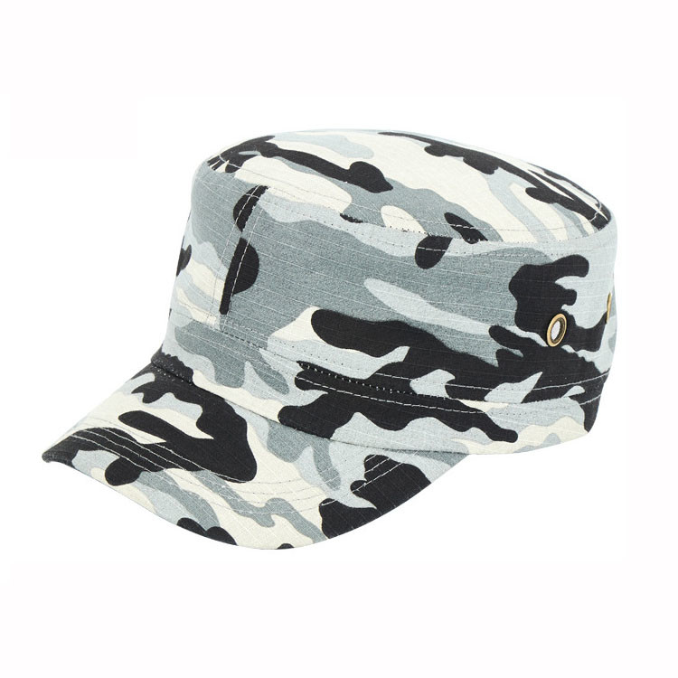  2019 Flat Top Army Cap , New Style Military Camouflage Cap 100% Cotton Manufactures