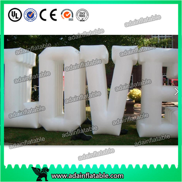  Customized Party Nylon Cloth Red Inflatable Decoration / Inflatable Letters Manufactures