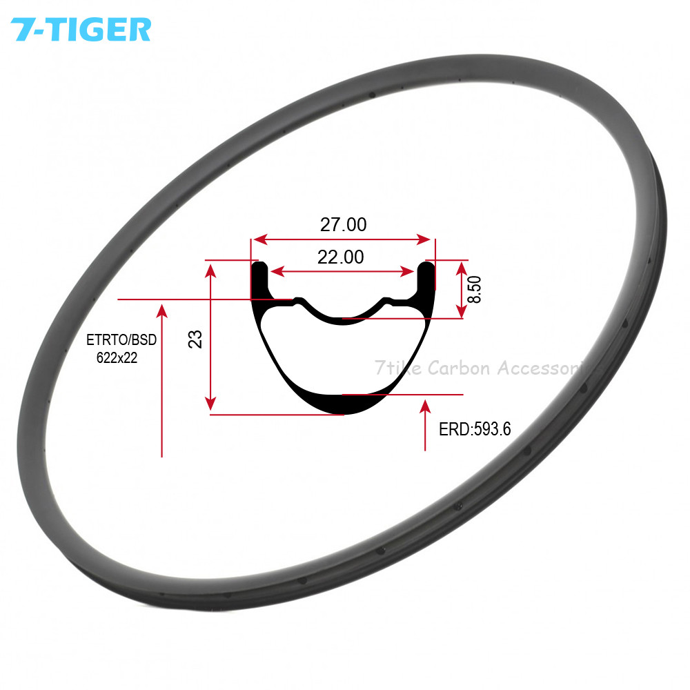  7-tiger carbon mtb bike rims light weight carbon bicycle wheel 29er ud matt 28-36h carbon cycle rims for sale Manufactures